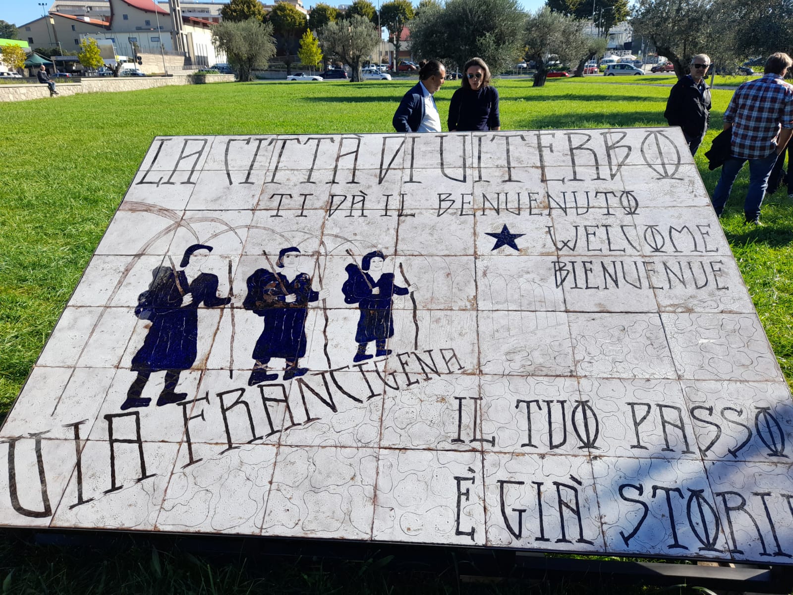 Monument to the Pilgrim of the Via Francigena – Inauguration, Saturday 15 October 2022.