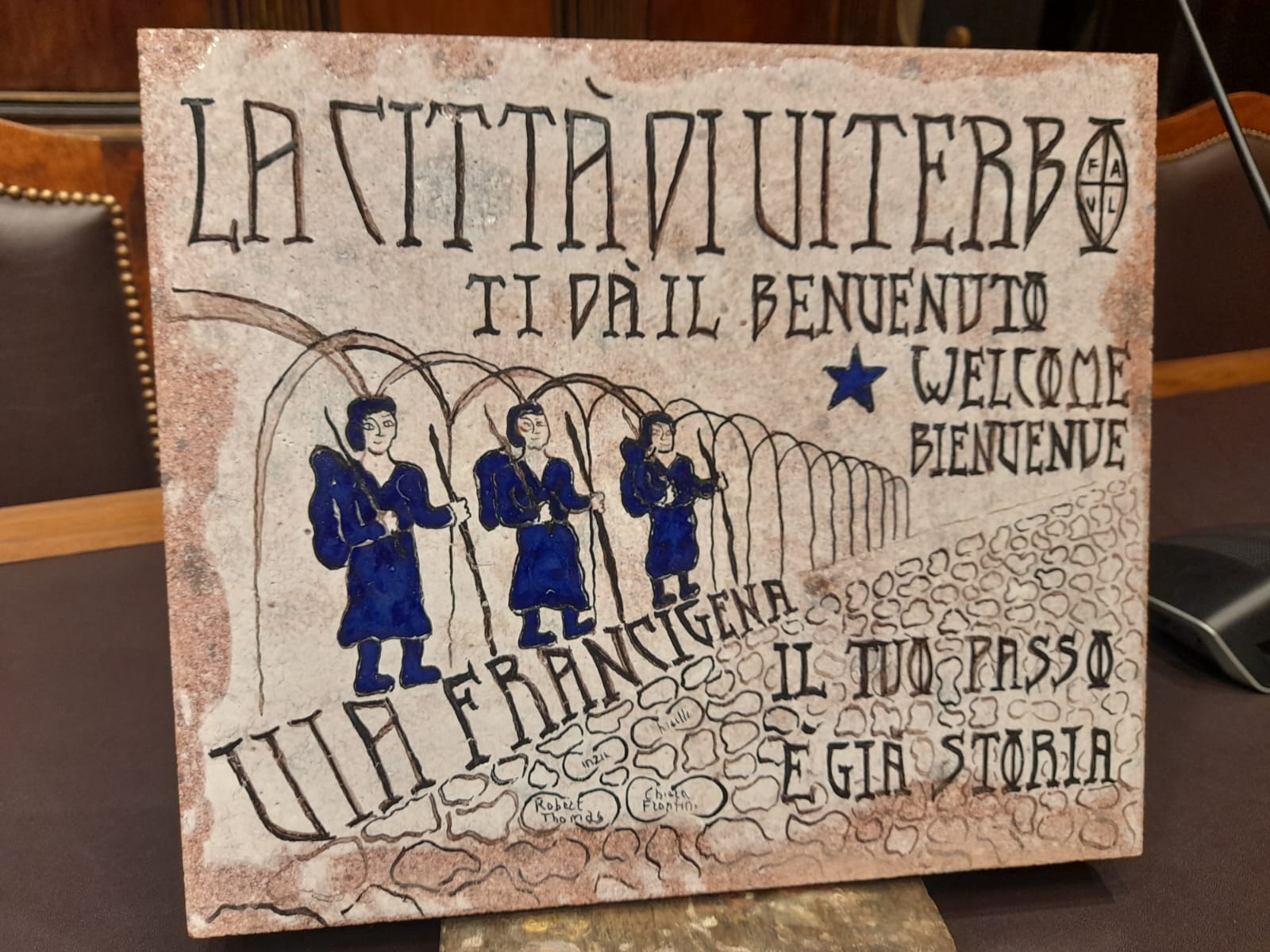 City of Viterbo - Monument to the pilgrims of the Via Francigena
